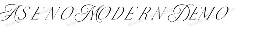Aseno Modern Demo字体转换
